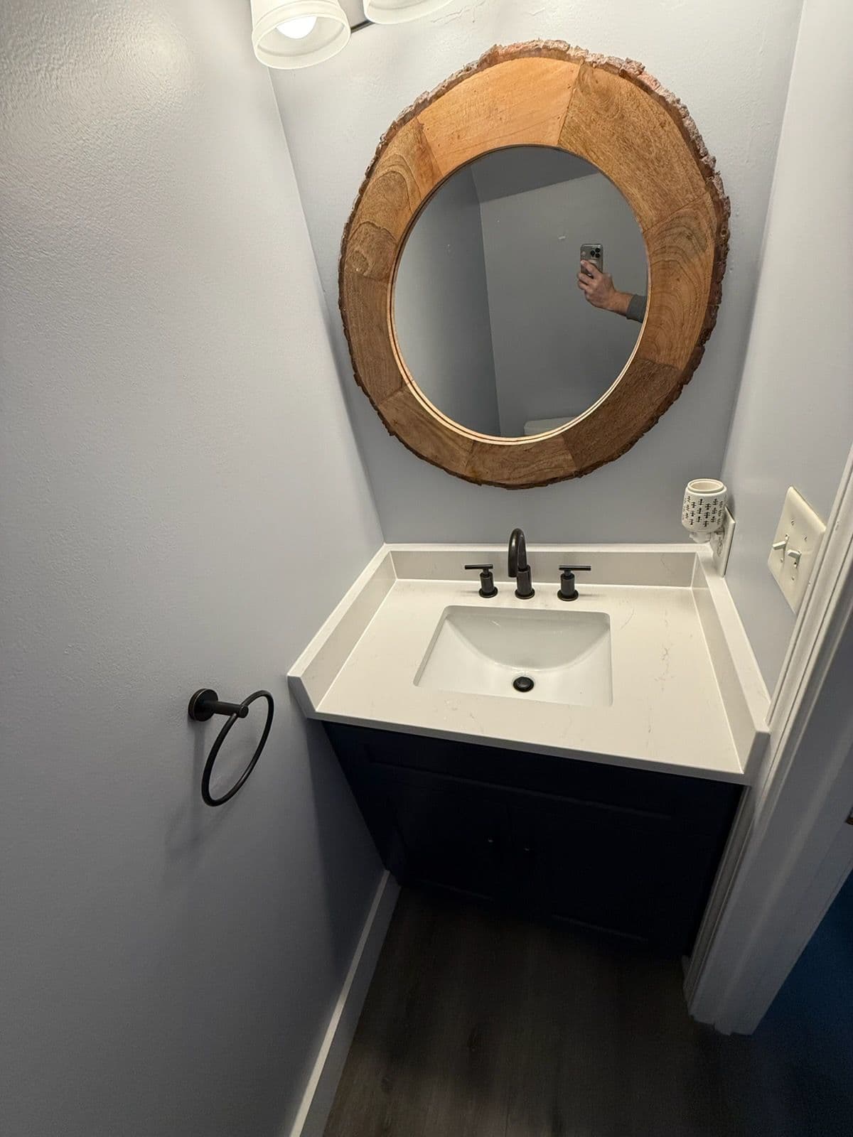 Project Innovative Bathroom Upgrade with New Vanity and Paint image