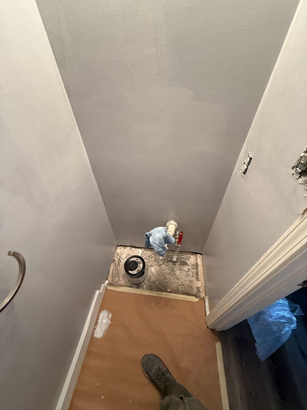 Innovative Bathroom Upgrade with New Vanity and Paint