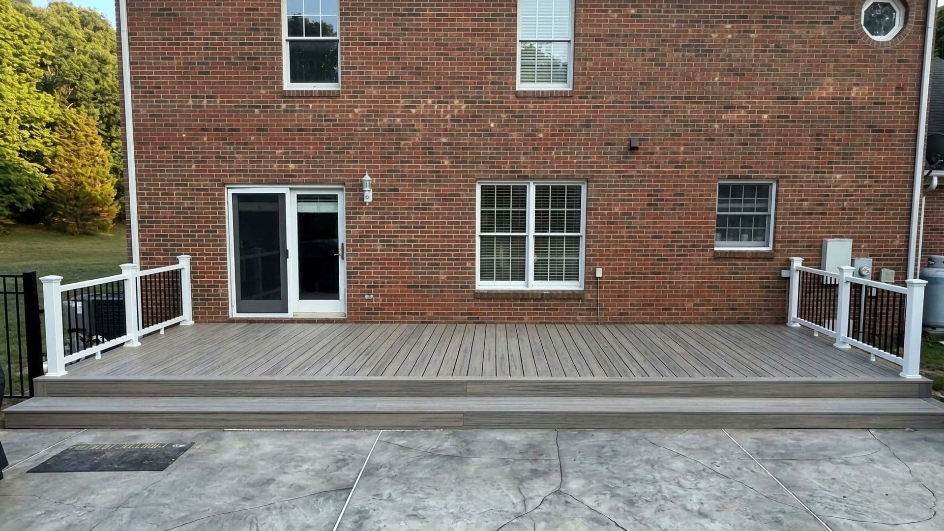 Patio and outdoor kitchen built by Berg Custom Builds in the Charlotte metro